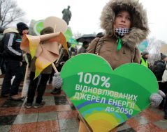 Участники климатического марша