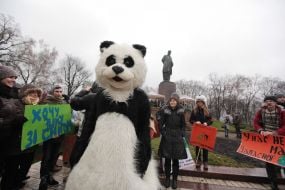 Участники климатического марша