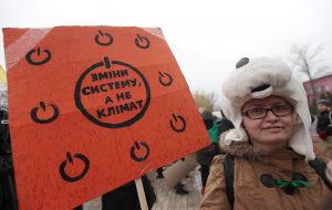 Участники климатического марша