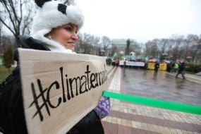 Участники климатического марша