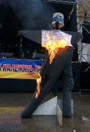 Symbolic burning of effigies