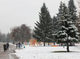 Первый снег в Чернигове