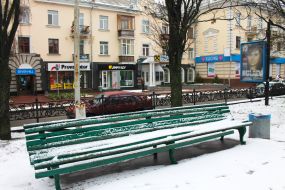 Первый снег в Чернигове