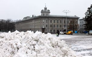 Первый снег в Чернигове