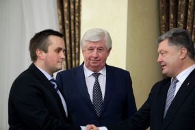 Nazar Holodnytskyy, Victor Shokin, Petr Poroshenko