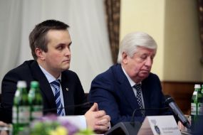 Назар Холодницкий и Виктор Шокин