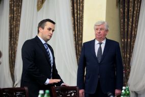 Назар Холодницкий и Виктор Шокин