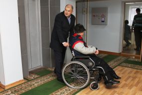 Deputy on the wheelchair