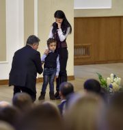Petro Poroshenko, Liliya and Aleksandr Tsymbal