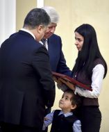 Petro Poroshenko, Viktor Shokin, Liliya and Aleksandr Tsymbal