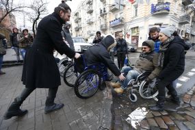 The action before the day of people with disabilities