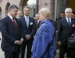 Petro Poroshenko and Dalia Grybauskaitė