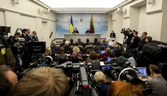 Petro Poroshenko and Dalia Grybauskaitė