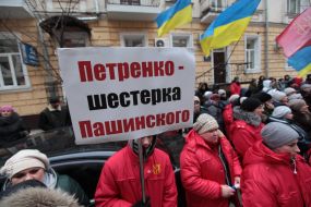 Митинг работников Житомирской кондитерской фабрики