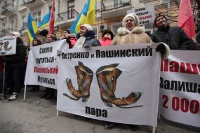 Митинг работников Житомирской кондитерской фабрики