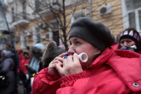 Митинг работников Житомирской кондитерской фабрики