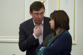 Yuriy Lutsenko and Natalia Jaresko