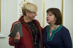 Valeriya Gontareva and Natalia Jaresko