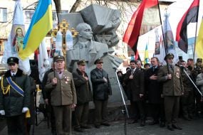 Opening of the monument to Stepan Bandera