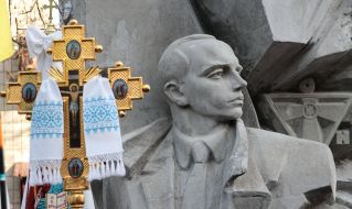Opening of the monument to Stepan Bandera