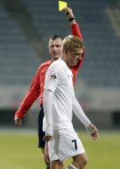 Егор Демченко получает желтую карточку