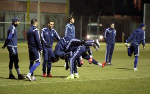 Open training of FC "Dinamo"