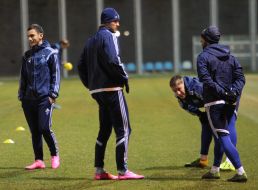 Open training of FC "Dinamo"