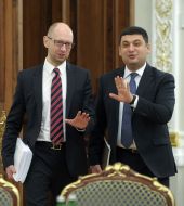 Vladimir Groisman and Arseniy Yatsenyuk