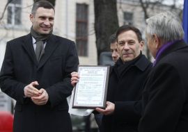 Vitali Klitschko and Fabrizio Romano