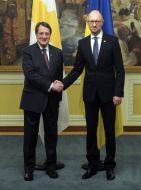 Арсеній Яценюк і Нікос Анастасіадіс