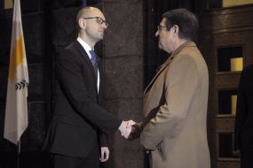 Арсеній Яценюк і Нікос Анастасіадіс