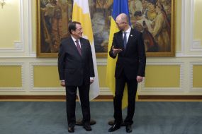 Арсеній Яценюк і Нікос Анастасіадіс