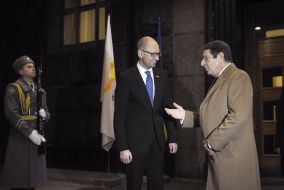 Арсеній Яценюк і Нікос Анастасіадіс