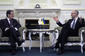 Арсеній Яценюк і Нікос Анастасіадіс