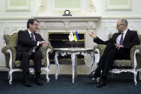 Арсеній Яценюк і Нікос Анастасіадіс