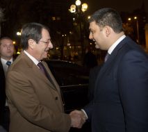 Володимир Гройсман і Нікос Анастасіадіс