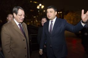 Володимир Гройсман і Нікос Анастасіадіс