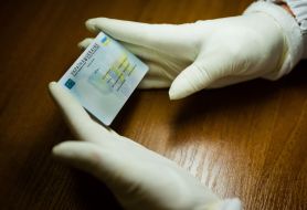 Ukrainian passport of the new sample