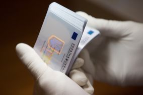 Ukrainian passport of the new sample
