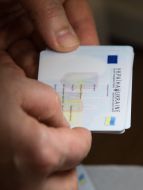 Ukrainian passport of the new sample