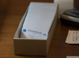 Ukrainian passport of the new sample