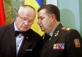 Юозас Олекас та Степан Полторак