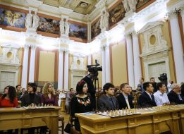 Members of the Ukrainian Championship Chess in 2015 