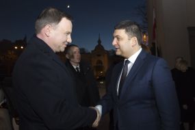 Володимир Гройсман та Анджей Дуда