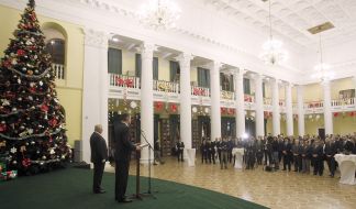 Vitaly Klichko during a diplomatic reception
