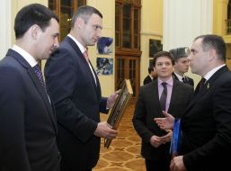 Vitaly Klichko and Vladimir Prokopiv