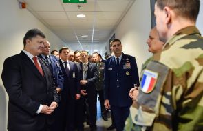 Philip Breedlove and Petro Poroshenko