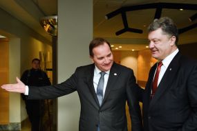 Petro Poroshenko and Stefan Leuven