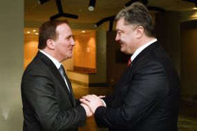 Petro Poroshenko and Stefan Leuven