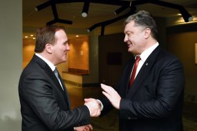 Petro Poroshenko and Stefan Leuven